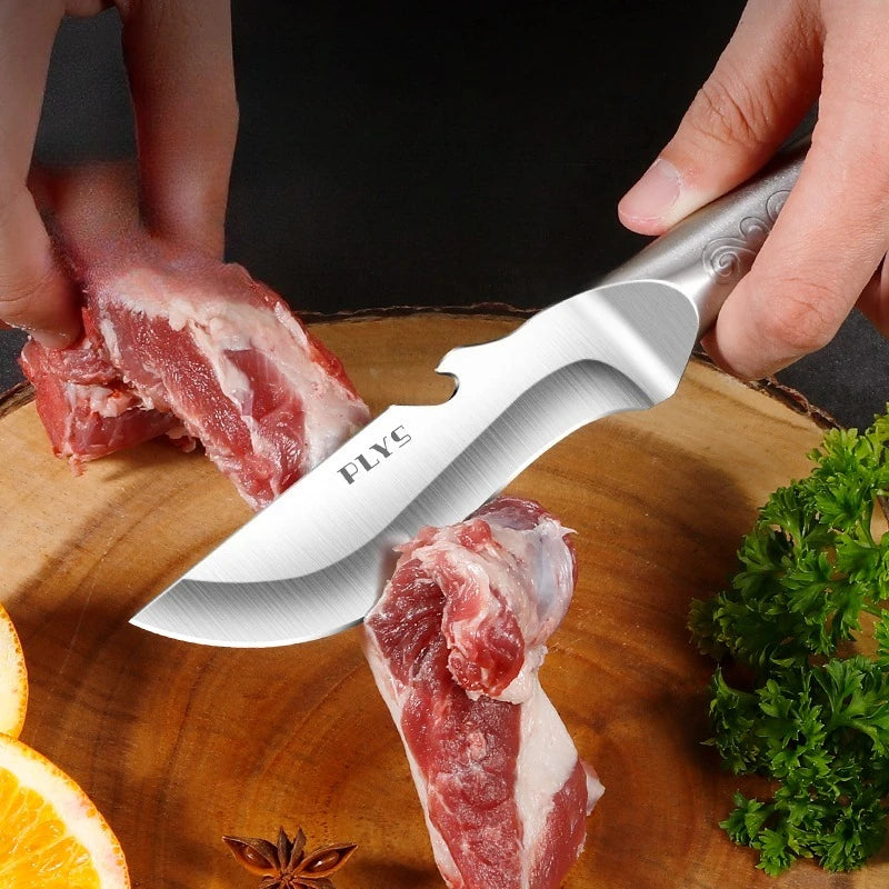 2026 All-Steel Kitchen Knife with Bottle Opener, Multi-functional Kitchen Tool Sharp and Durable Meat cleaver Fruit Knife