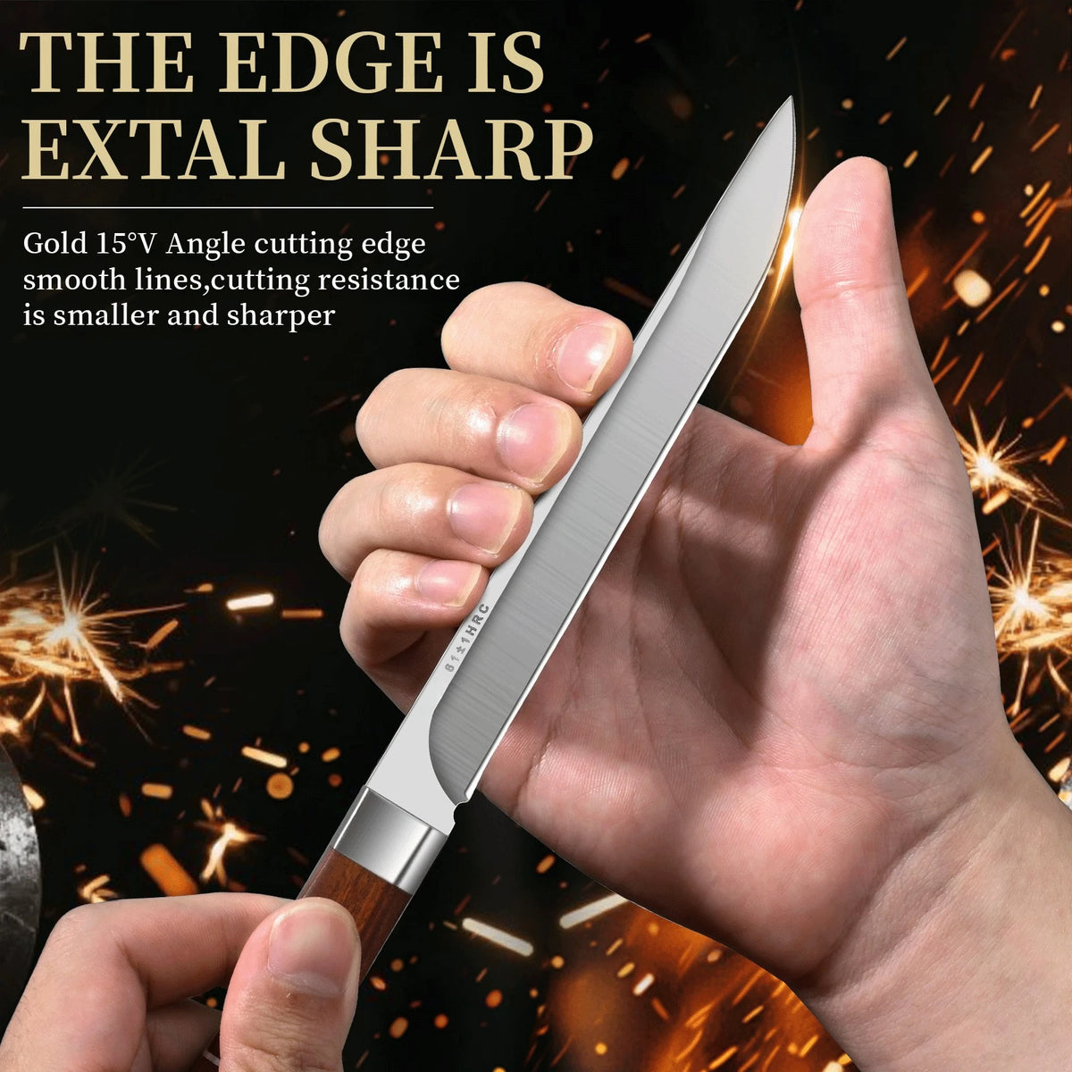 2026 New Meat Cutting Knife Set 5CR High-hardness Thickened Stainless steel Blade for Kitchen Bone Cutting and Barbecue knives